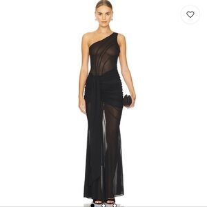 NBD Calianna Gown Black Transparent sz XL